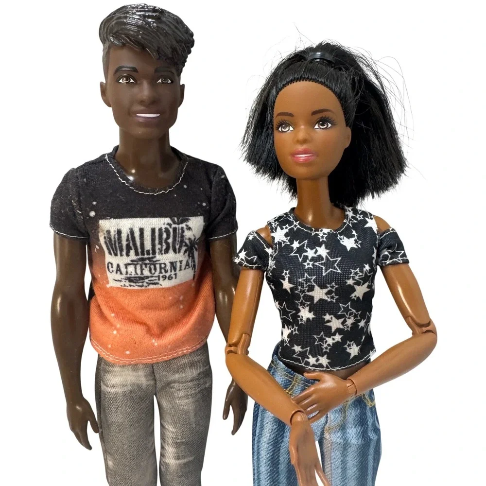 Mattel Barbie Ken Fashionistas Doll Set HBV03 HKT74 Malibu Star Articulated